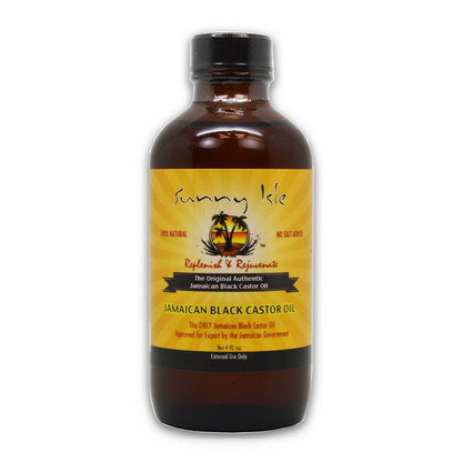 118ml bottle of sunny isle jamaican caster oil