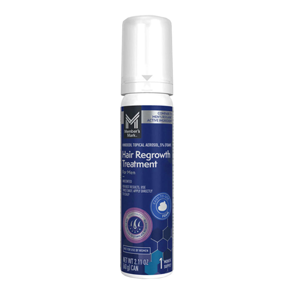 Member's Mark 5% Foam ya Minoxidil kwa Wanaume Povu