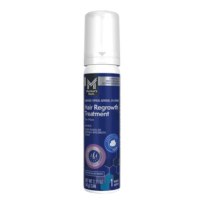 Member's Mark 5% Foam ya Minoxidil kwa Wanaume Povu