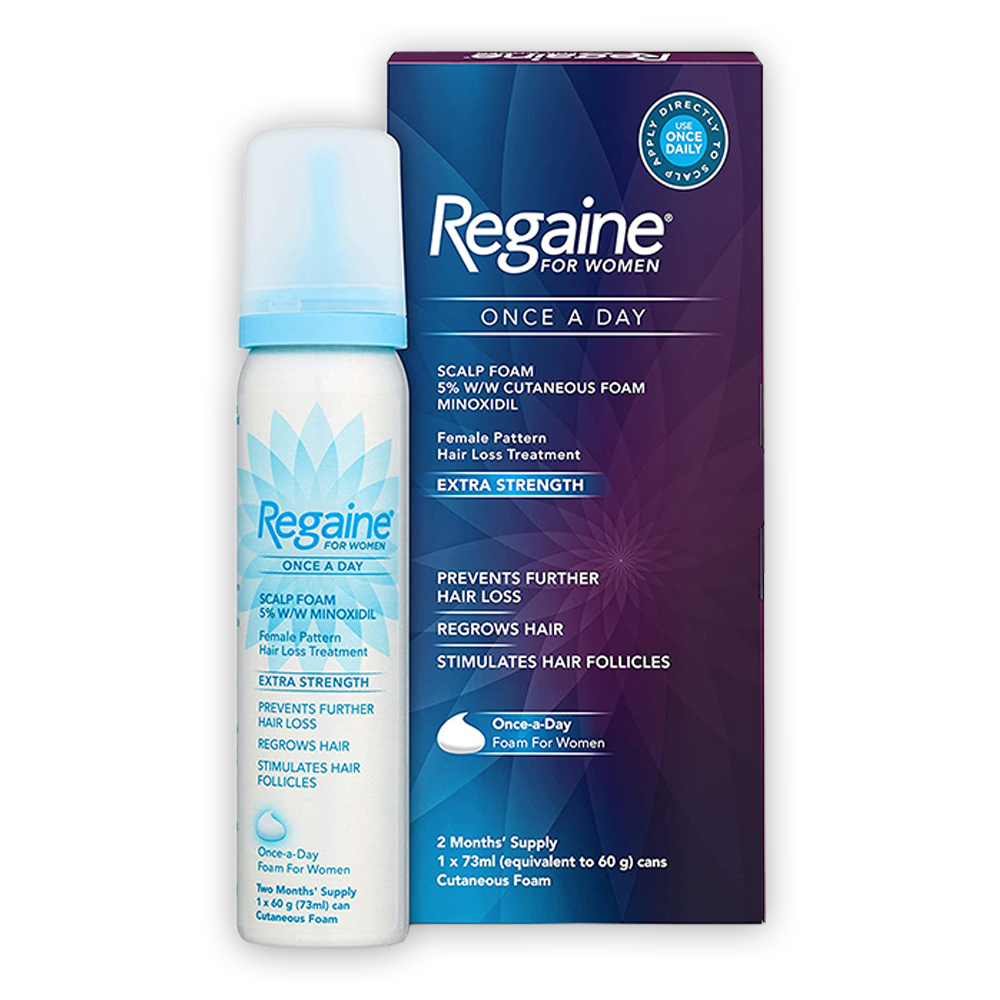 Box of regaine 5% minoxidil foam for women