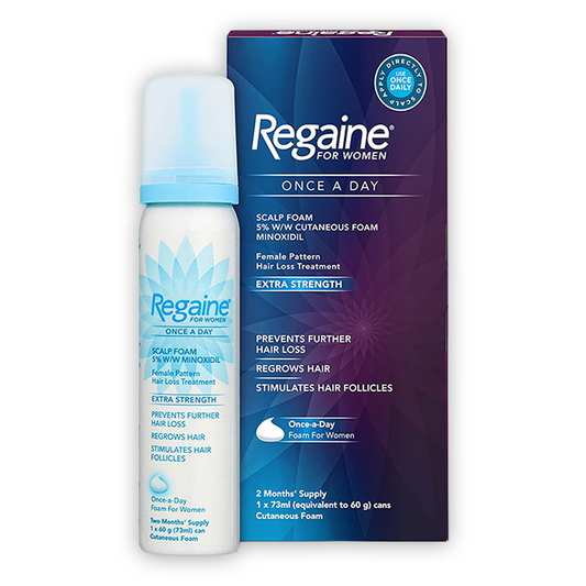 Box of regaine 5% minoxidil foam for women